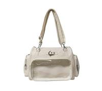 Songelt Anime Inspired Adjustable Shoulder Bag Practical PU Leather Backapck Large Capacity Crossbody Purse For Daily Commute Casual Shoulder Bag