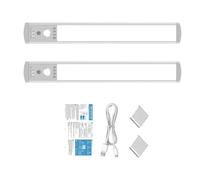 Songelt Attractive 32CM LED Night Lamp Including Motion Transducer 66 LED Globes and 3 Color Approaches for Accessible Lighting Human Transducer Light Ribbon with Auto Dimming