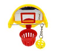 Songelt Basketball Hoop Props Funny Parrot Birds Toys Pet Supplies Parakeet Ball Chew Toy Bird Cage Toy
