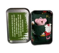 Songelt Bear Christmas Pocket Bear Hug Toy Stuffed Animal Plush Tiny Doll With Tinbox Kids Christmas Favor Pocket
