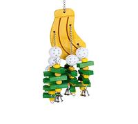 Songelt Bird Cage Toy Parrot Wood Toys To Improve Intelligence Bright Color Wooden Blocks For Cockatiel Parakeet Conure Bird Chewing Toys For Parakeets Cockatoo Parrots
