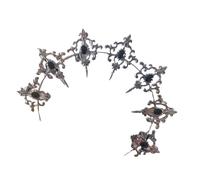 Songelt Blingbling Bead Headbands For Girls Psychic Headpiece Hairband Elegant Halloween Party Hair Hoop Dark Girl Tassels Headband Women's Gothic Headpiece Festival Costume Accessory