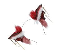 Songelt Bloodsucker Bats Hair Hoop Playfulness Animal Ears Headbands Simple Hair Rings For Adults Kids Handmade Realistic Animal Ears Headpiece