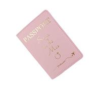 Songelt Bride Groom Married Wedding Honeymoon Leather Passport for Case Holder Travel Credit Card Protector for Women Girls Passport Holder Men