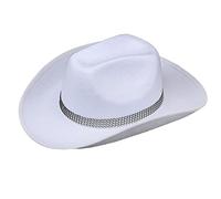 Songelt Brimmed Felt Hat Top Hats Hat Cool Head Wear Accessories Cosplay Party Props Costume Flat Caps Cowboy With Cowboy With Rhinestones Ladies Hats For Women