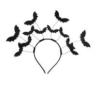 Songelt Carnivals Grooming Headpiece Horror Theme Headdress Unisex Bat Headwear For Men And Women Halloween Carnivals Accessory Party Headwear