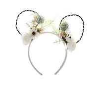 Songelt Cartoon Flower Decor Headband For Ears Shaped Hair Hoop Party Headpiece Hair Band Party Cosplay Costume Props Unisex Hoops For Women Cartoon Animals Ear Shaped Decorative Hoop Cute With