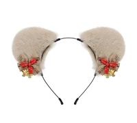 Songelt Christmas Costume Headband Mistletoe Stage Headwear Sequins Bows Christmas Party Props Bows Present Headband Women's Cosplay Hairband