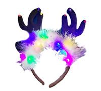 Songelt Christmas Party Headband Festival Celebration Reindeer Headdress Holiday Headhoop Party Hairhoop Head Accessories Christmas Glowing Headband Hair Accessory Flashing Light Up