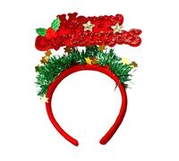 Songelt Christmas Theme Headband Festival Props Letter Hairhoop Seasonal Headwear Holiday Celebrating Merry Christmas Hairband Headband