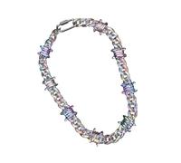 Songelt Colorful Stylish Acrylic Pendant Necklace Sturdy Allergy Resistant Jewelry Unique Acrylic Casual Necklace For Daily Wear Sturdy Resin Accessories For Women