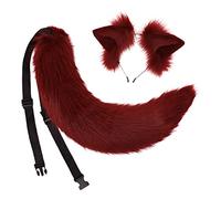 Songelt Cosplay Furry Animal For Ears Hair Hoop Tail Set Costume Long Headpiece For Halloween Party Decoration Headwear Halloween Cosplay Set