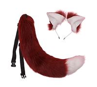 Songelt Cosplay Furry Animal For Ears Hair Hoop Tail Set Costume Long Headpiece For Halloween Party Decoration Headwear Halloween Cosplay Set