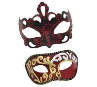 Songelt Couple Masquerade Sequins Eye Half Face Masquerade Costume For Women Men Halloween Wedding Party