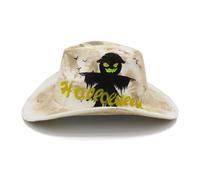 Songelt Curved Brim Woman Men Cowboy Hat For Halloween Christmas Party Elegant Lady Felt Hat Windproof For Adult Christmas Cowboy Hats Women Mens Green Hats