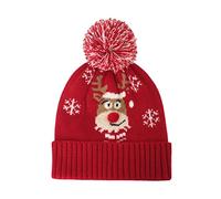 Songelt Cute Wool Hat Santa Knitted Hat Ear Protect Elk Warm Fall Winter For Boys Girls Halloween New Year Woolen For Baby Girl Boy Toddler Newborn Wool Cap Women Men