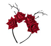 Songelt Day Of The Dead Headband Skull Headband Rose Flower Crowns For Girls Halloween Tiaras And Crowns Goth Halloween