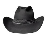 Songelt Distress Wool Hat For Masquerades Party Gentleman Hat With Roll Brims Adult CarnivalParty Costume Fashion Headpiece Cowboy For Adult Casual Wear