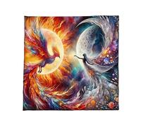 Songelt Divinations Tablecloth Phoenixes Goddesses Astrology Tarots Card Tablecloth Altars Cloth Divinations Game Accessory Card Table Cloth Wall Decors