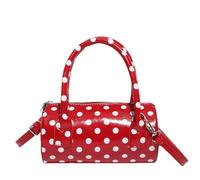 Songelt Elegant Cylinder Hand Carry Bag Premium PU Leather Shoulder Bag Multiple Storage Daily Commute Outfit Companion Spacious Organizer Shoulder