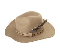 Songelt Elegant Fedoras Hat For Male Women Party Hat With Belt Cosplay Costume Cowboy Hats HippiesHat Stage Performances Costume For Party