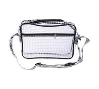 Songelt Engineers Bag With Adjustable Strap Cleanroom Transparent Tool Bag Simple Type Zippers Shoulder Purse For Women And Men Clear Pvc