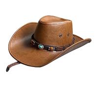 Songelt Ethnic Cowboy Hat For Adult With Vintage Belt Fashion Carnivals Party Costume Cap Women Men Halloween Party Props Hat Western Cowboy Cosplay Parties Costume