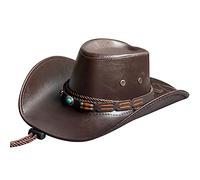 Songelt Ethnic Cowboy Hat For Adult With Vintage Belt Fashion Carnivals Party Costume Cap Women Men Halloween Party Props Hat Western Cowboy Cosplay Parties Costume