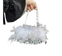 Songelt Evening Dinner Bag Feather Handbag Beaded Strap Crossbody Bags Sequins Clutch Bag Wedding Party Prom Clutch Purse Purses Fancy Retro Messenger