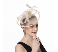 Songelt Fascinator For Women Hair Clip Hat Feathered Bows Veil Hair Accessory Fashion Hairpiece For Wedding Party Special Event Feather Fascinator Clip