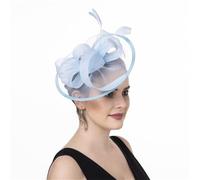 Songelt Fascinator For Women Hair Clip Hat Feathered Bows Veil Hair Accessory Fashion Hairpiece For Wedding Party Special Event Feather Fascinator Clip