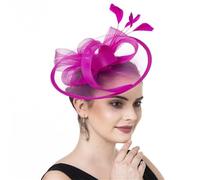 Songelt Fascinator For Women Hair Clip Hat Feathered Bows Veil Hair Accessory Fashion Hairpiece For Wedding Party Special Event Feather Fascinator Clip