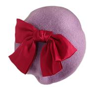 Songelt Fashion Red Big Bowknot Lovely Painter Hat Children Octagonal Hat Gifts For Thanksgiving New Year Valentine Octagonal Hats For Women Men Girls