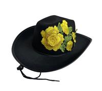 Songelt Fashion Western Hat For Adult Day Of The Death Hat Fashion Bachelor Party Music Festival Stage Performances Accessory