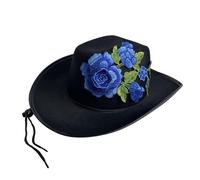 Songelt Fashion Western Hat For Adult Day Of The Death Hat Fashion Bachelor Party Music Festival Stage Performances Accessory