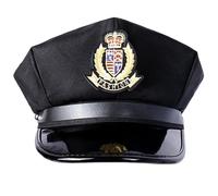 Songelt Fashionable Polices Hat Security Personnel Hat Women's Autumn Buckles For Halloween Festivals Fashionable Sailor