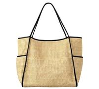 Songelt Fashionable Straw Shoulder Bag For Women And Girls Large Capacity Handbag Underarm Bags With Comfortable Handle Woven Handbag