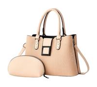 Songelt Fashionable Women's Handbag And Crossbody Bag Set 2pcs Practical PU Leather Shoulder Bag Large Capacity Top Handle Purse PU Leather Handbag