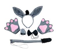 Songelt Faux Dunkey Ears Horse Headband Animal Hair Hoop Dunkey Headband Halloween Horse Cosplay Accessories Hair Clips For Women
