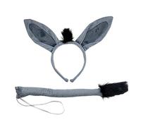 Songelt Faux Dunkey Ears Horse Headband Animal Hair Hoop Dunkey Headband Halloween Horse Cosplay Accessories Hair Clips For Women