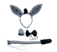 Songelt Faux Dunkey Ears Horse Headband Animal Hair Hoop Dunkey Headband Halloween Horse Cosplay Accessories Hair Clips For Women