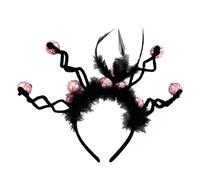 Songelt Feathered Eyeball Hairband For Adult Day Of The Death Dark Series Hairhoop Halloween Headband Cosplay Party Accessories Halloween Headband