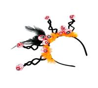 Songelt Feathered Eyeball Hairband For Adult Day Of The Death Dark Series Hairhoop Halloween Headband Cosplay Party Accessories Halloween Headband