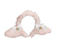 Songelt For Ears Headbands Furry Lamb Ears Hairband Bowsknot With Bells Animal Headpiece Anime Cosplay Hair Accessories Animal Headdress Cosplay Party Supplies