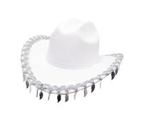 Songelt Funny Party Hats Cowboy Hat For Womens Fedora Western Hat Cowboy Flower Costume Dress Up Women Brown