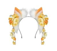 Songelt Furry Animal Ear Hairband For Chinese Traditional Outfits Anime Accessories Adjustable Size Chinese Traditional Ear Hairband