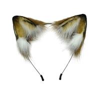 Songelt Furry Animal Ears Headband Plush Wolf Ears Hair Hoop For Headdress Anime Cosplay Halloween Party Props Hairband Cosplay Animal Props