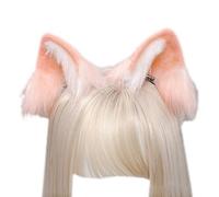 Songelt Furry Ear Anime Cosplays Hair Accessory Animal Ears Foxes Headband Hair Clip Cute Plush Headdress For Plush Furry Animal Ears Headband Clip Adult Cats Foxes Dogs Birthday Party