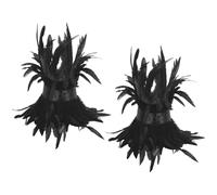 Songelt Fuzzy Adjustable Feathered Foot Chains Punk Rock Anklets for Halloween Costumes Cosplay and Dance Performances Adjustable Feather Foot Jewelry Women's Fashion