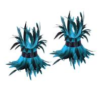 Songelt Fuzzy Adjustable Feathered Foot Chains Punk Rock Anklets for Halloween Costumes Cosplay and Dance Performances Adjustable Feather Foot Jewelry Women's Fashion